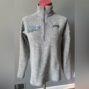 Patagonia Women's Better Sweater 1/4-Zip Fleece, Birch White, Size Medium
